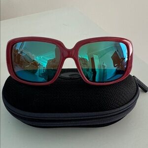 Costa Del Mar Little Harbor LH40  Polarized Sunglasses Coral with white